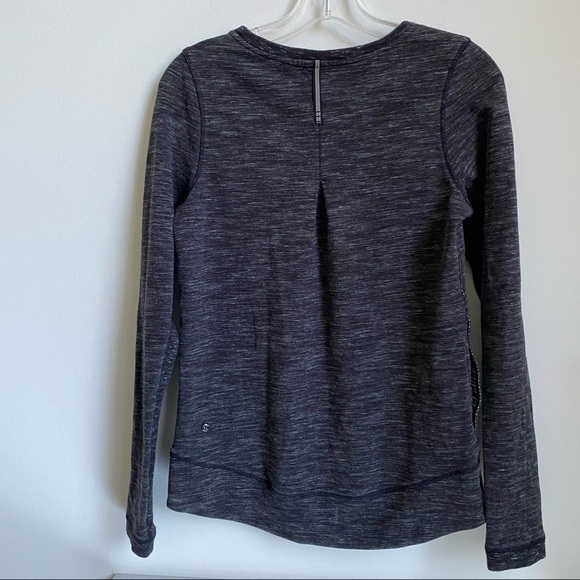 Lululemon French Terry Pullover Heathered Black 4 MINT - Picture 11 of 16